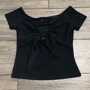 New Zara Small Black Tee